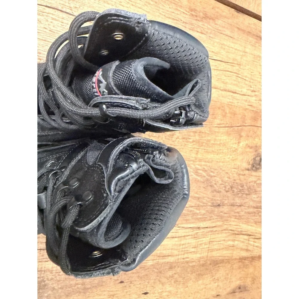 NORTIV8 Black Work Boots Men's Side Zip Lace Up Combat Tactical Size 6.5‎